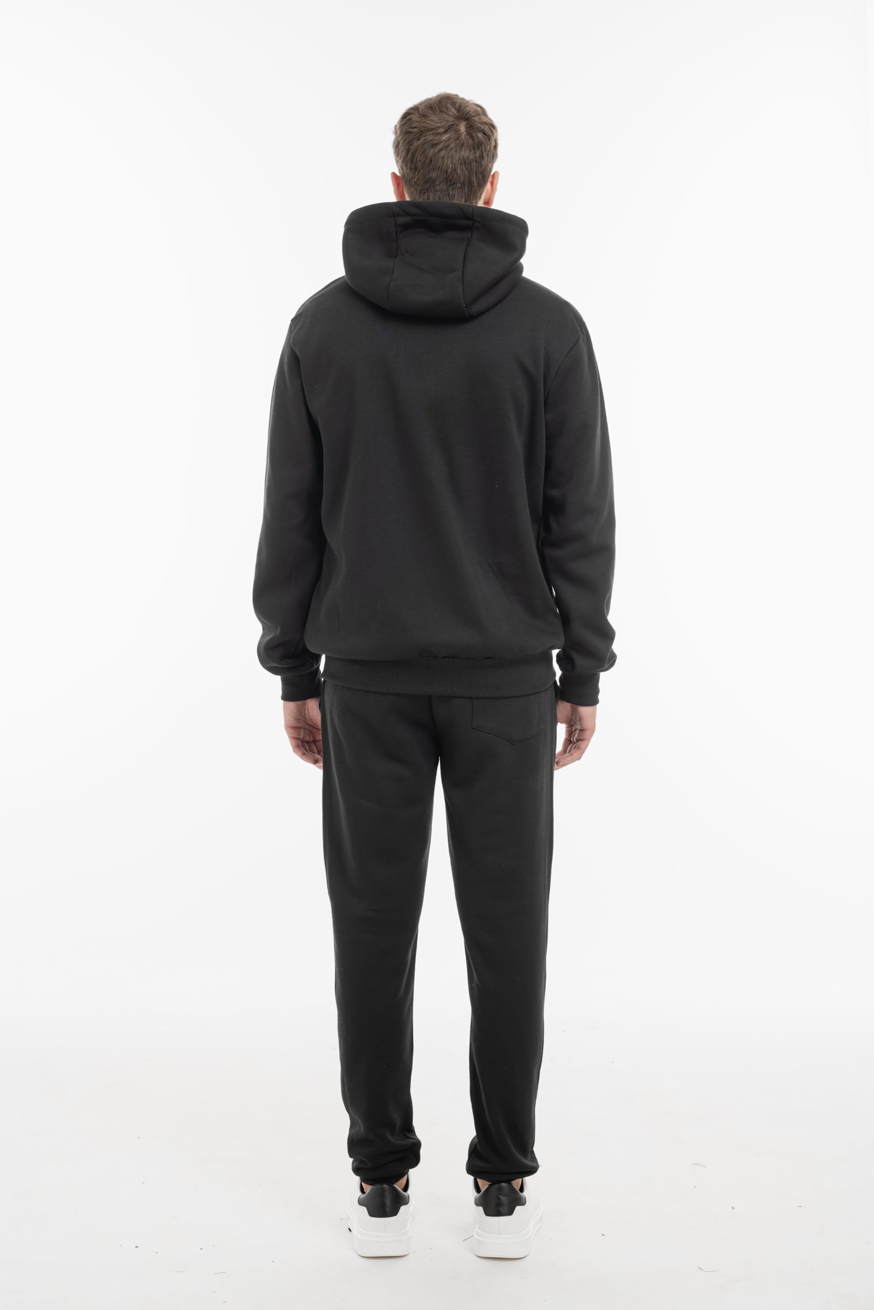 TONY BACKER Tuta Uomo In Cotone Sportiva Con Chiusura Zip Completo Tuta In Casa