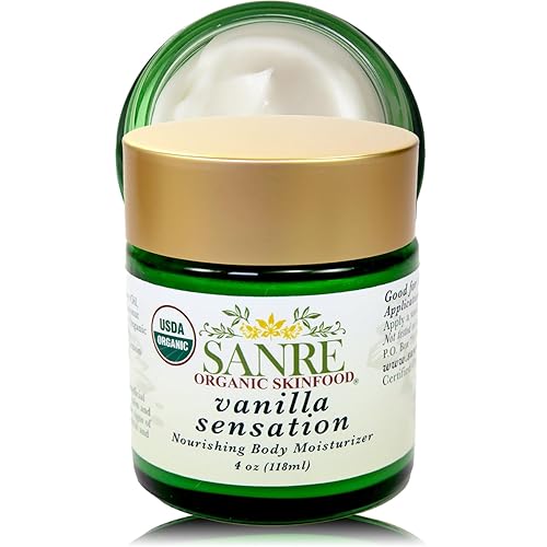 Sensación de vainilla - Hidratante corporal nutritiva orgánica 100% USDA para todo tipo de piel - Sin SPF