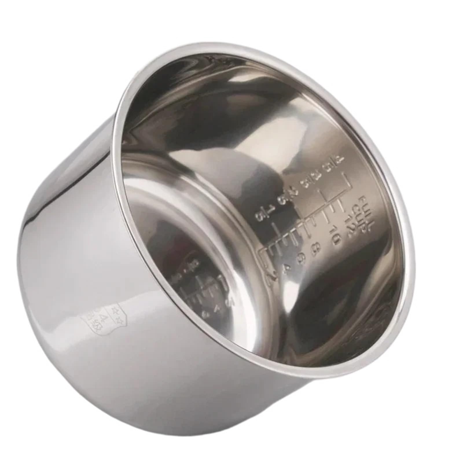 Pot intérieur en acier inoxydable 316 non revêtu pour cuiseur à riz intelligent pour cuiseur à riz intelligent Pot intérieur pour NP-HCC10 (5,5 tasses) Remplacement des pièces de cuiseur à riz