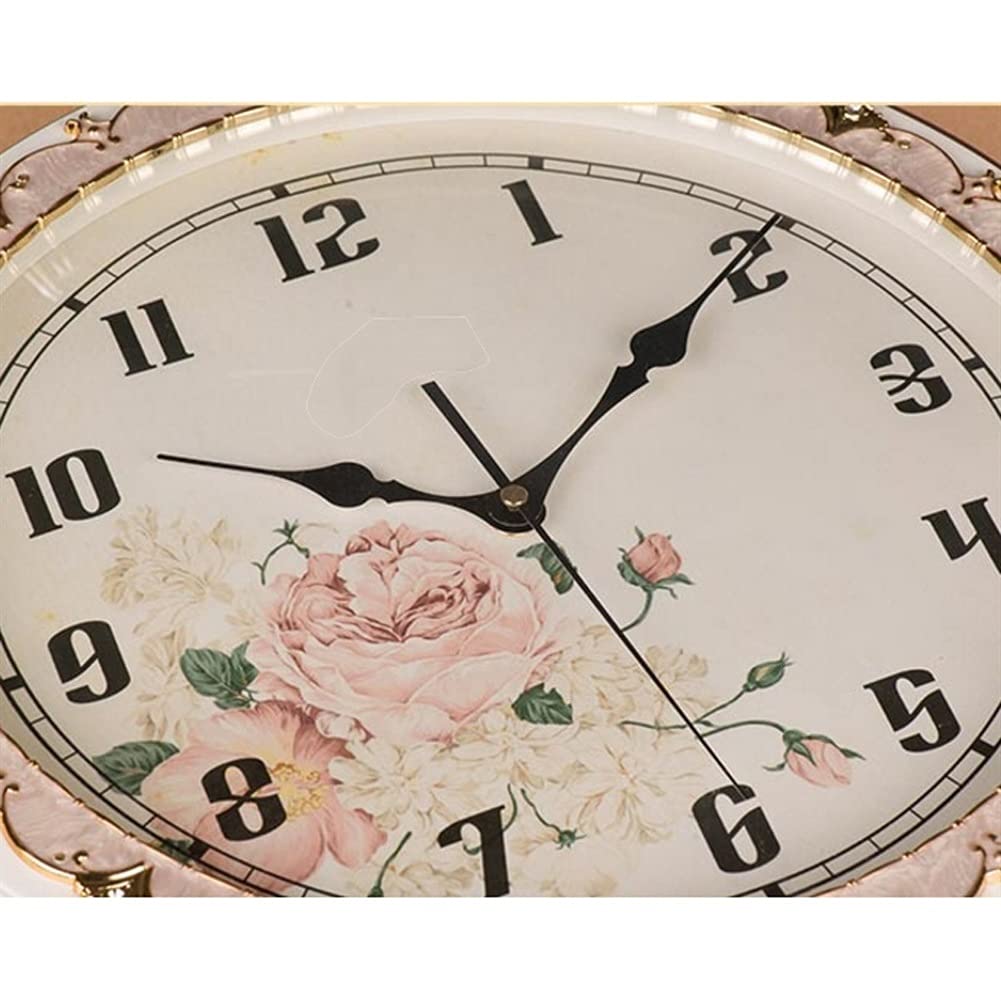 Amazon.co.jp: 掛け時計、壁時計 壁掛け時計 14インチ 花