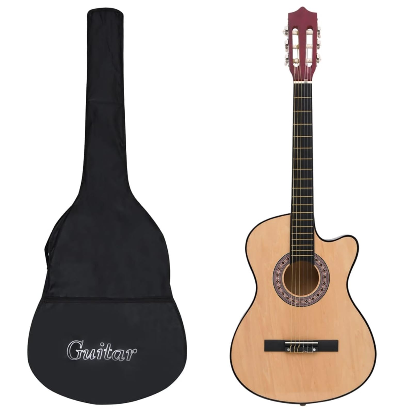 Set Chitarra Acustica Western 12 pz con 6 Corde 38",Arte e Svago,Hobby e Arti Creative,Strumenti Musicali,Strumenti a Corda,Chitarre-70131