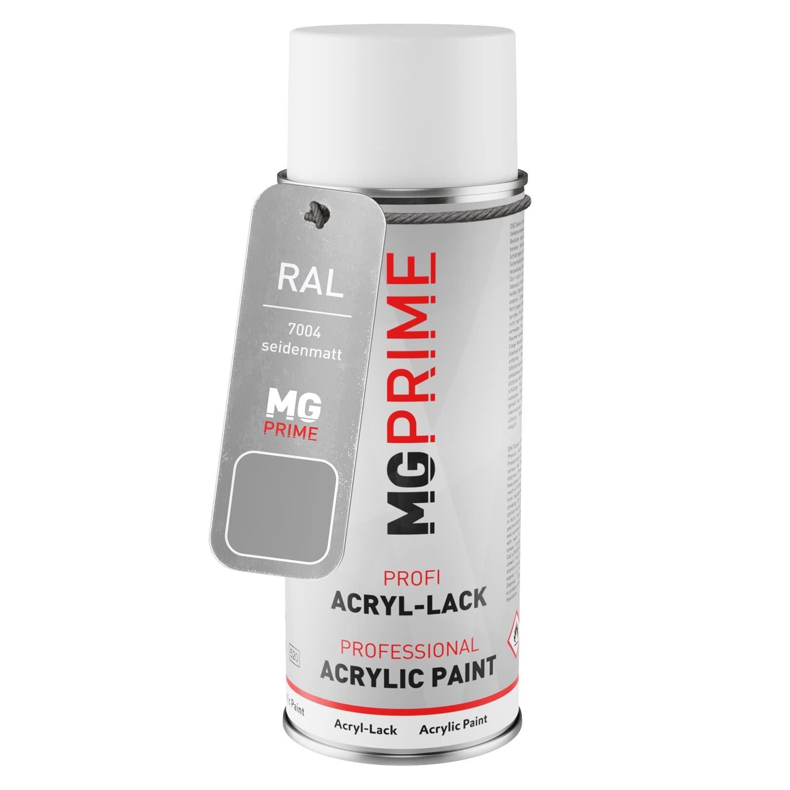 Mg Prime Signal Grey Ral 7004 /Signalgrau Spray Can 400 Ml Silk Mat Quick-Drying