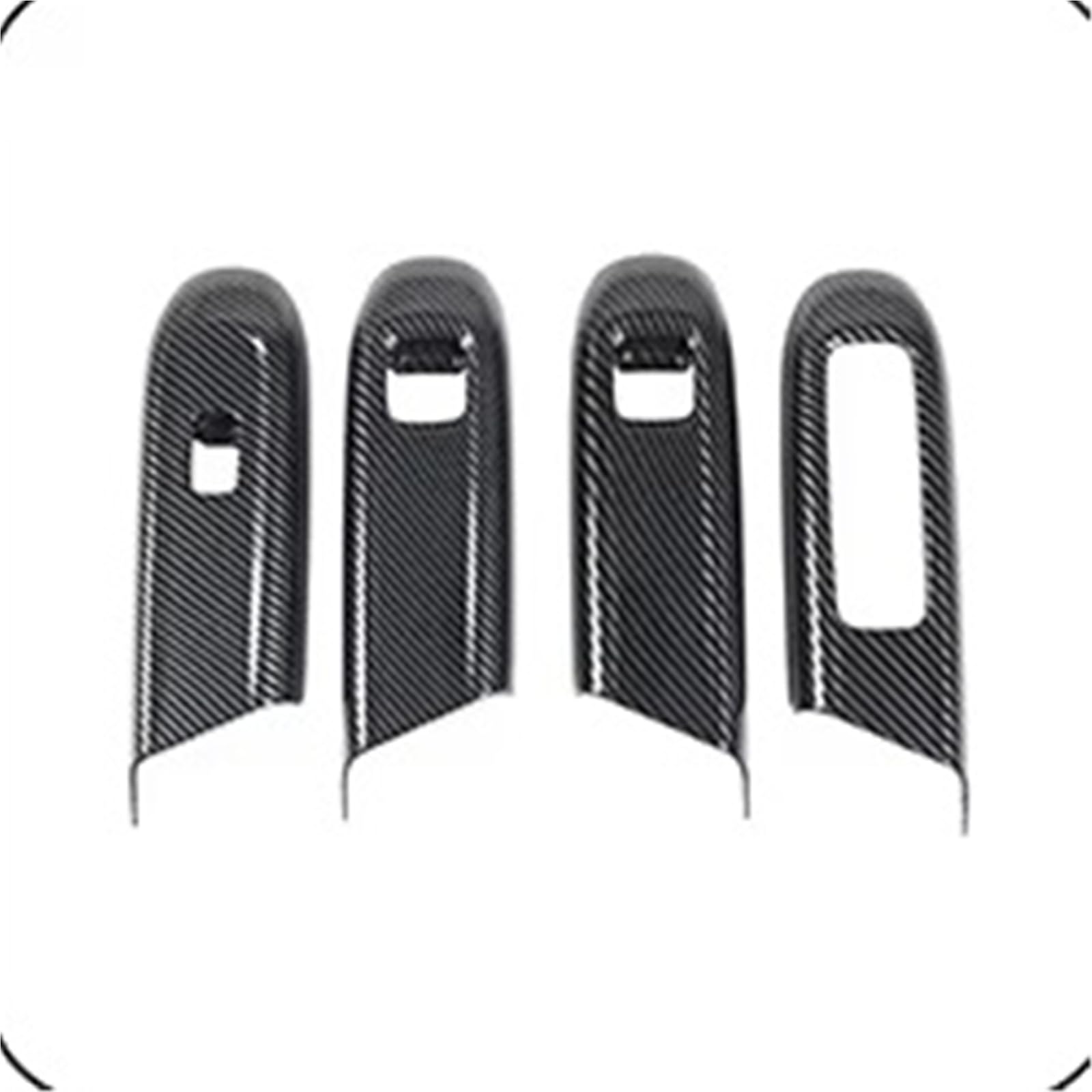 Cambio Pannello Telaio Copertura Pannell Per Benz Per Classe E Per W214 2024 Pannello Copertura Pulsante Sollevamento Vetro Finestrino Bracciolo Della Portiera Motivo Auto(Carbon Black LHD)