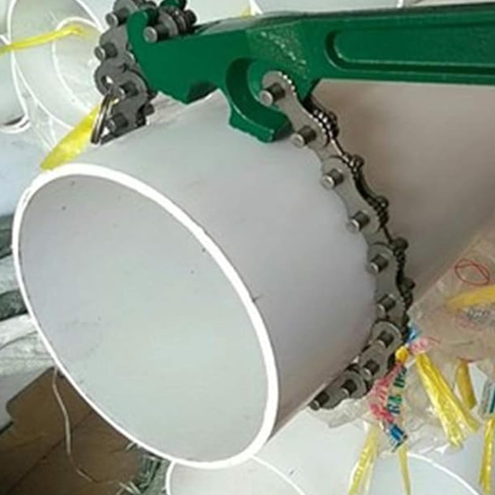 12 Pollici Chiave per Filtro Olio da, Acciaio al Carbonio Chiave a Catena, Chiaves per Catena del Filtro Dell'olio Regolabile, Verde, per Installazione e Riparazione di Macchinari