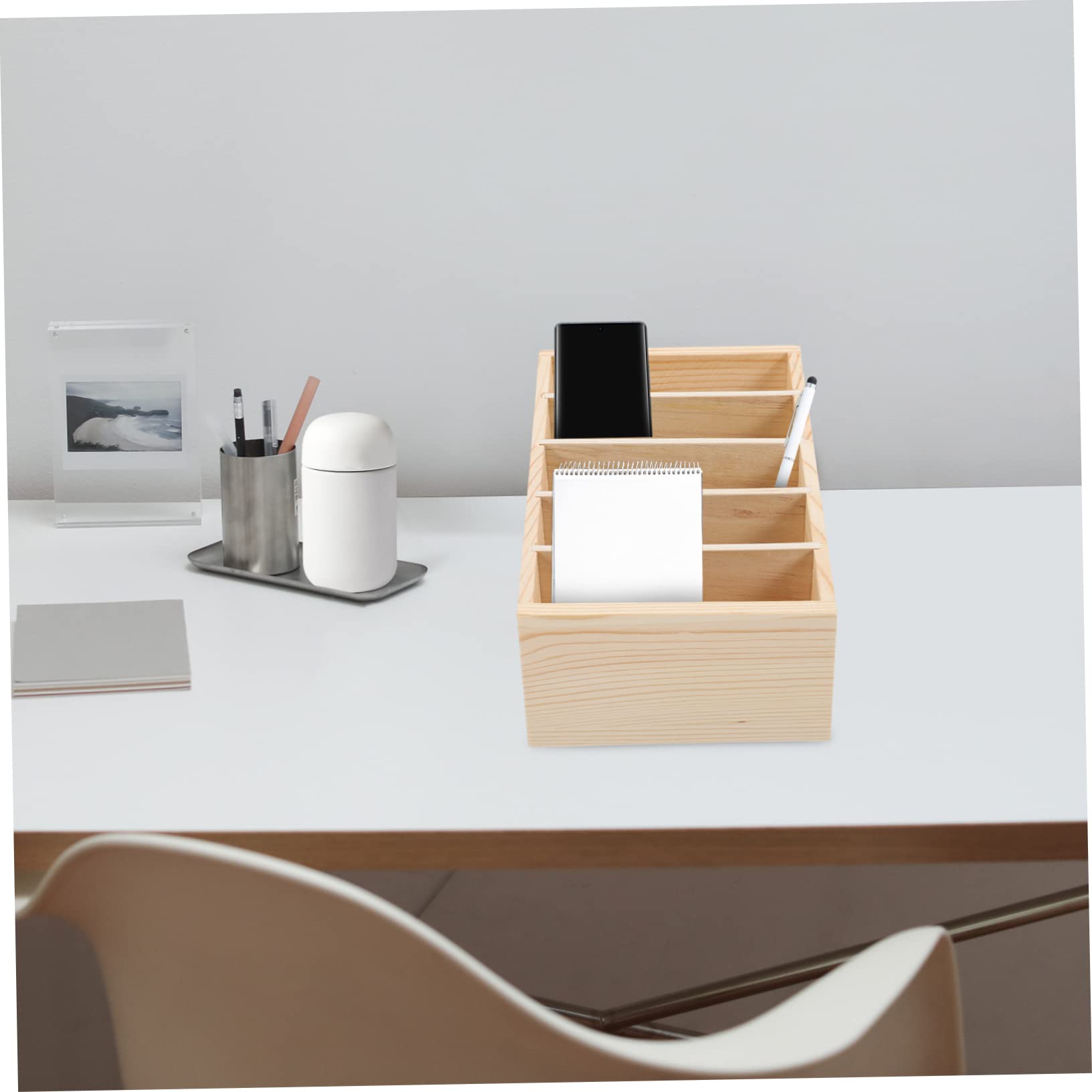 PRETYZOOM 5griglie Organizer Per Scomparti Portaoggetti Scrivania Per e Scuola Design Mantenere Smartphone e Accessori