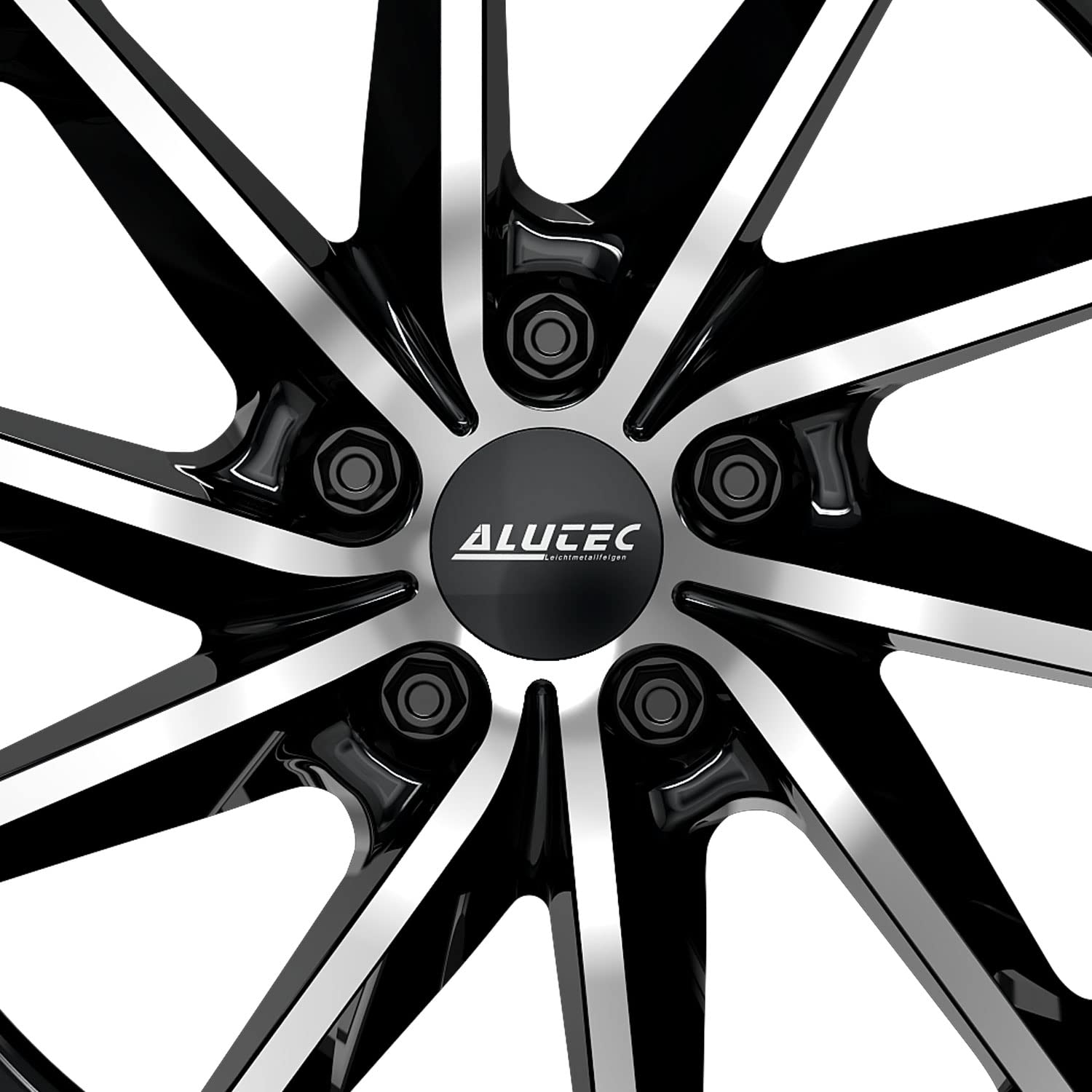4 x Alutec felgi Singa 6,5Jx16 ET41 5 x 112 cm, diamentowo-czarne, polerowane fronty kompatybilne z Volkswagen Beetle Caddy Cross Touran E-Golf EOS Golf Jetta Passat