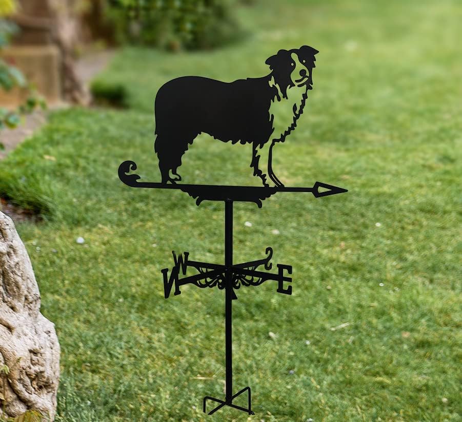 Veleta de metal para perros, veleta de metal para perro, veleta de flecha de dirección del viento, decoración de veleta para el hogar, jardín,