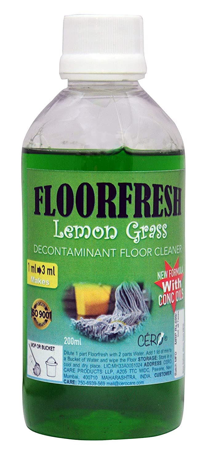 CERO FLOORFRESH LemonGrass Perfumed Decontaminant Floor Cleaner (200ml) (B0BN18KS5B) Amazon Price History, Amazon Price Tracker