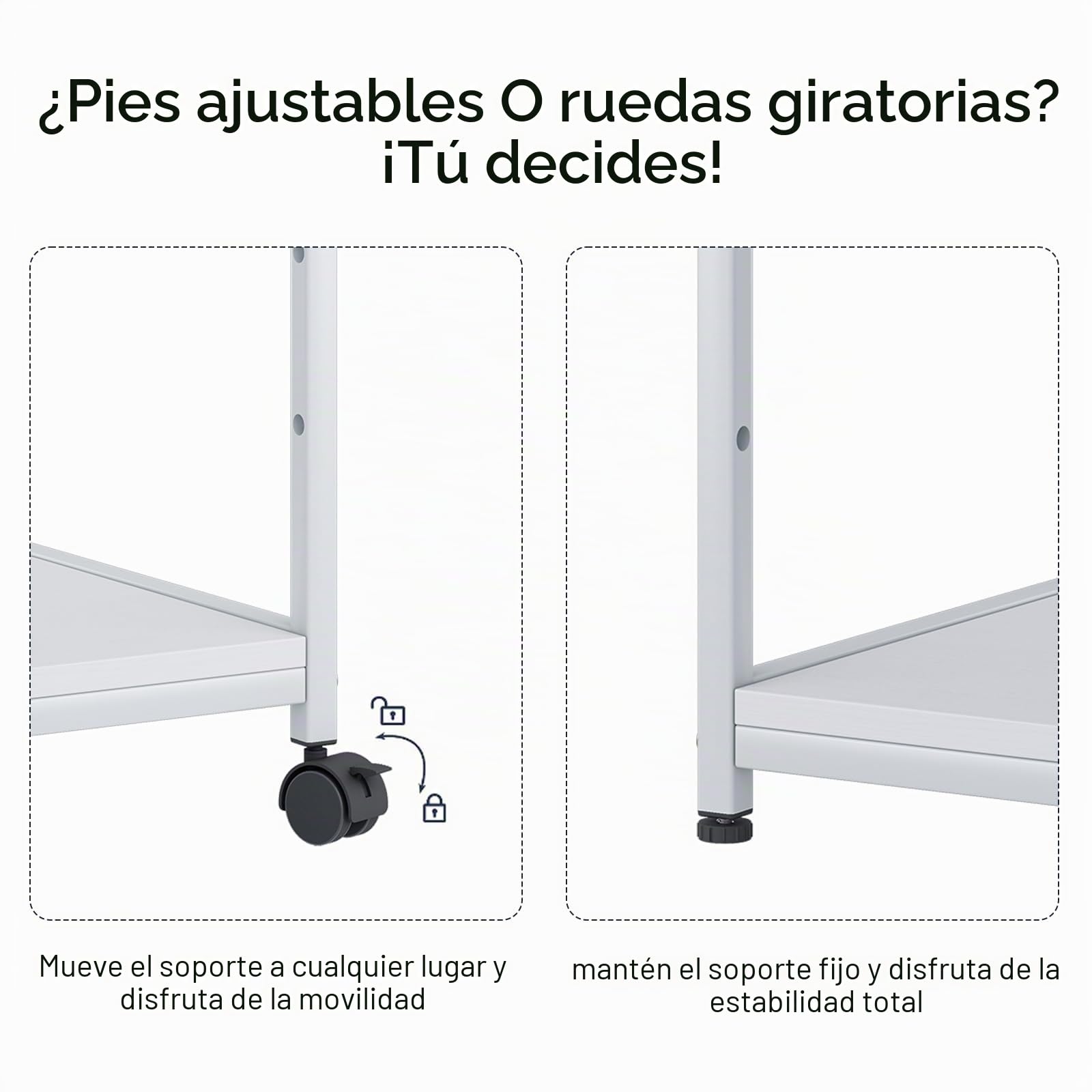 Soporte de impresora de 3 niveles, mesa de impresión con ruedas, carro de impresora de metal, estante para oficina, hogar, escuela y estudio, armario de impresora para fax, fotocopiadora, escáner