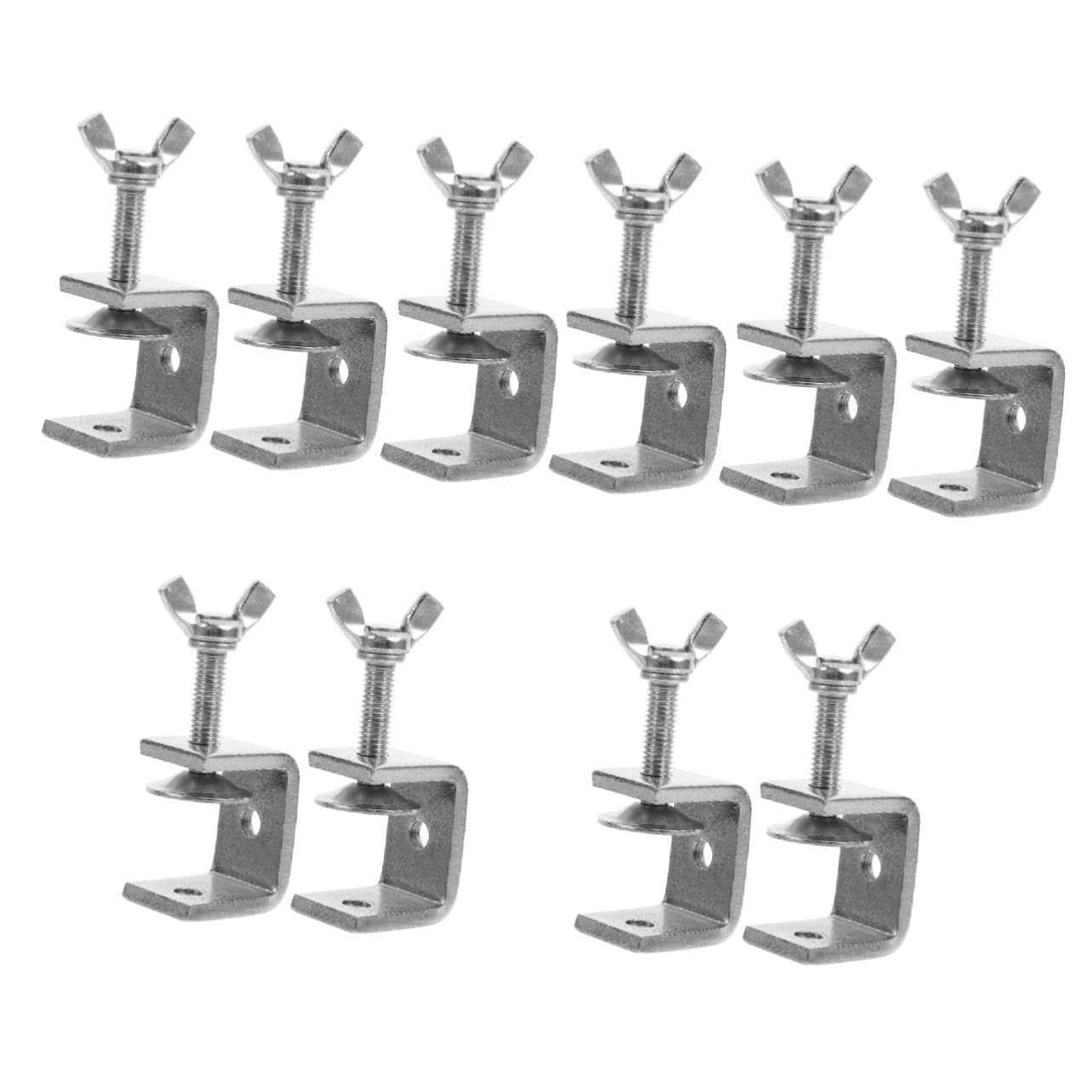 ULTECHNOVO 10piezas Abrazadera c De Inoxidable Para Carpintería Herramientas Pesadas Para Proyectos De Diseño Compacto y Portátil Abertura Fuerza De Sujeción Excelente
