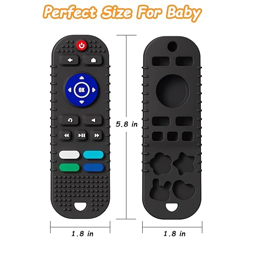 Miniatura 7 de Mgtfbg Paquete de 2 juguetes de dentición de silicona suave para niños pequeños juguetes de dentición para bebés de 6 a 12 meses juego de juguetes