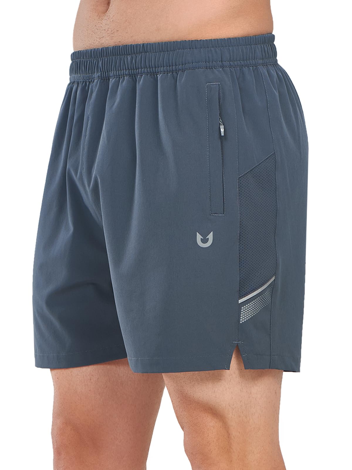 NORTHYARD Pantalones cortos deportivos para correr para hombre, 12,7 cm, de secado rápido, ligeros, con bolsillos con cremallera, gimnasio, entrenamiento activo