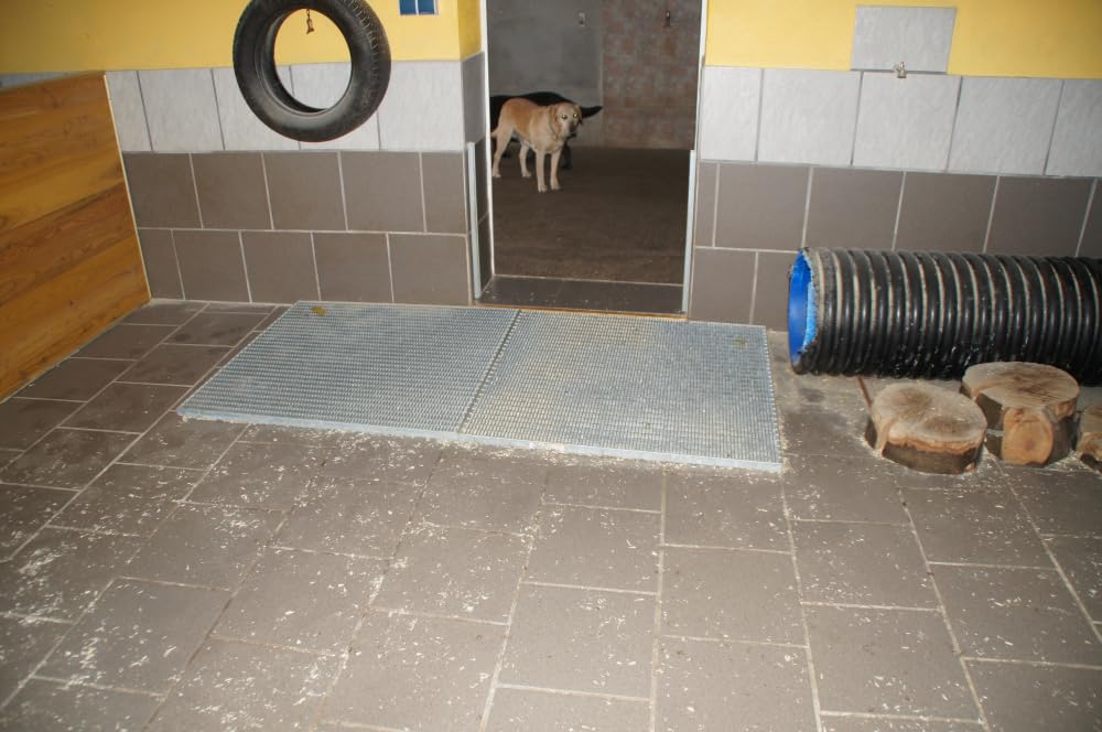 B2 Industrie Gitterrost Pressrost verzinkt 800x800mm Masche 30/10
