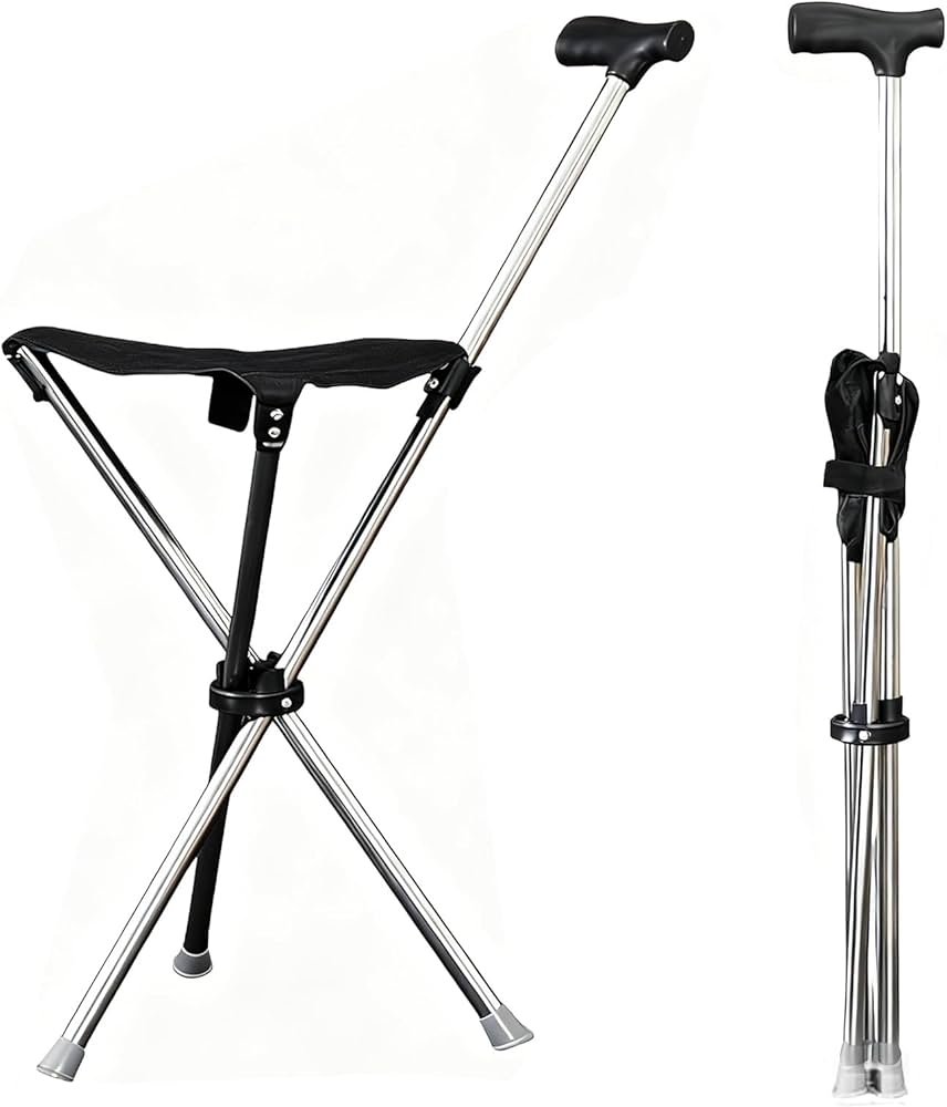 折りたたみ式杖 ステッキチェア 椅子になる杖 座れるステッキ アウトドア杖 Amazon.co.jp: 杖 自立式 ステッキ チェアー ステッキチェア 杖 椅子に