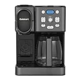 Coffee Maker, 12-Cup Glass Carafe, Automatic Hot & Iced Coffee Maker, Single Server Brewer, Black Stainless Steel, SS-16BKS