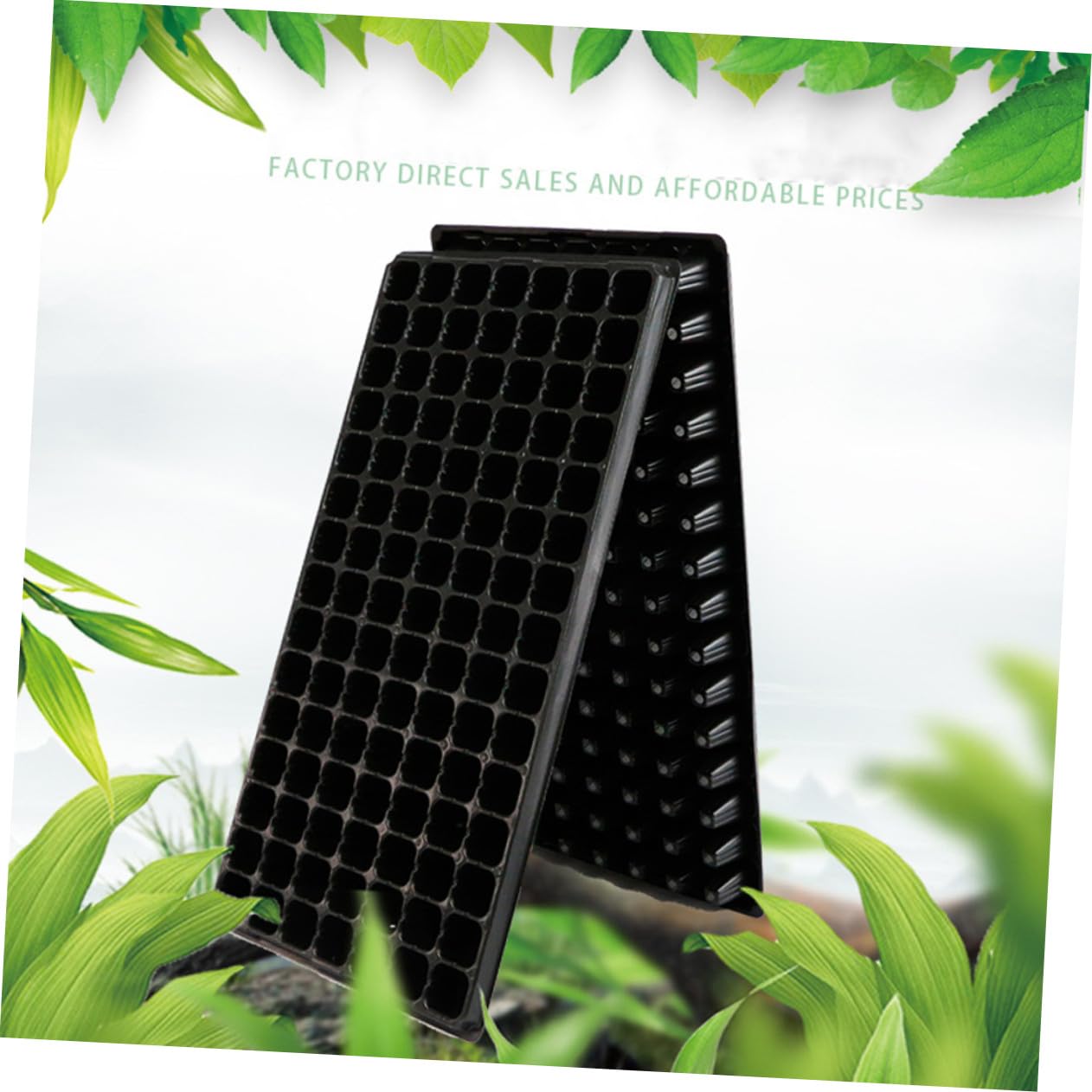 UPKOCH Set 10 Pezzi Vassoi di Coltivazione PVC 105 Fori, Germogliatore di Plastica per Giardino e Semina, Coltivatore per Piantine Domestiche e Orto