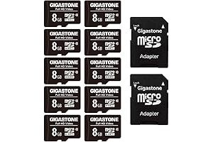 Gigastone 8GB SD Memory Card 10-Pack For Cameras, Surveillance, Drones and More