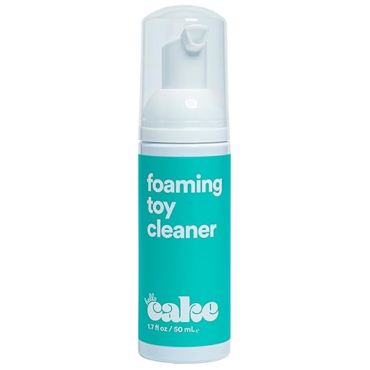 Hello Cake Toy Cleaner, Adult Toy Cleaner with Easy to Use Pump, Natural Gentle Foaming Cleanser, Fragrance-Free, Extend The Life of Toys, 1.7 fl oz