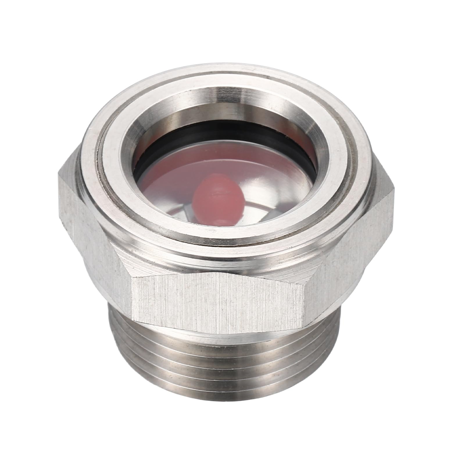 Kozelo Compressor Oil Sight Glass - [3/4"NPT Male Thread] 304 Stainless Steel Oil Liquid Level Gauge, Oil Indicator Window Hydraulic Tank Sight Glass for Air Compressor Gearbox Tank