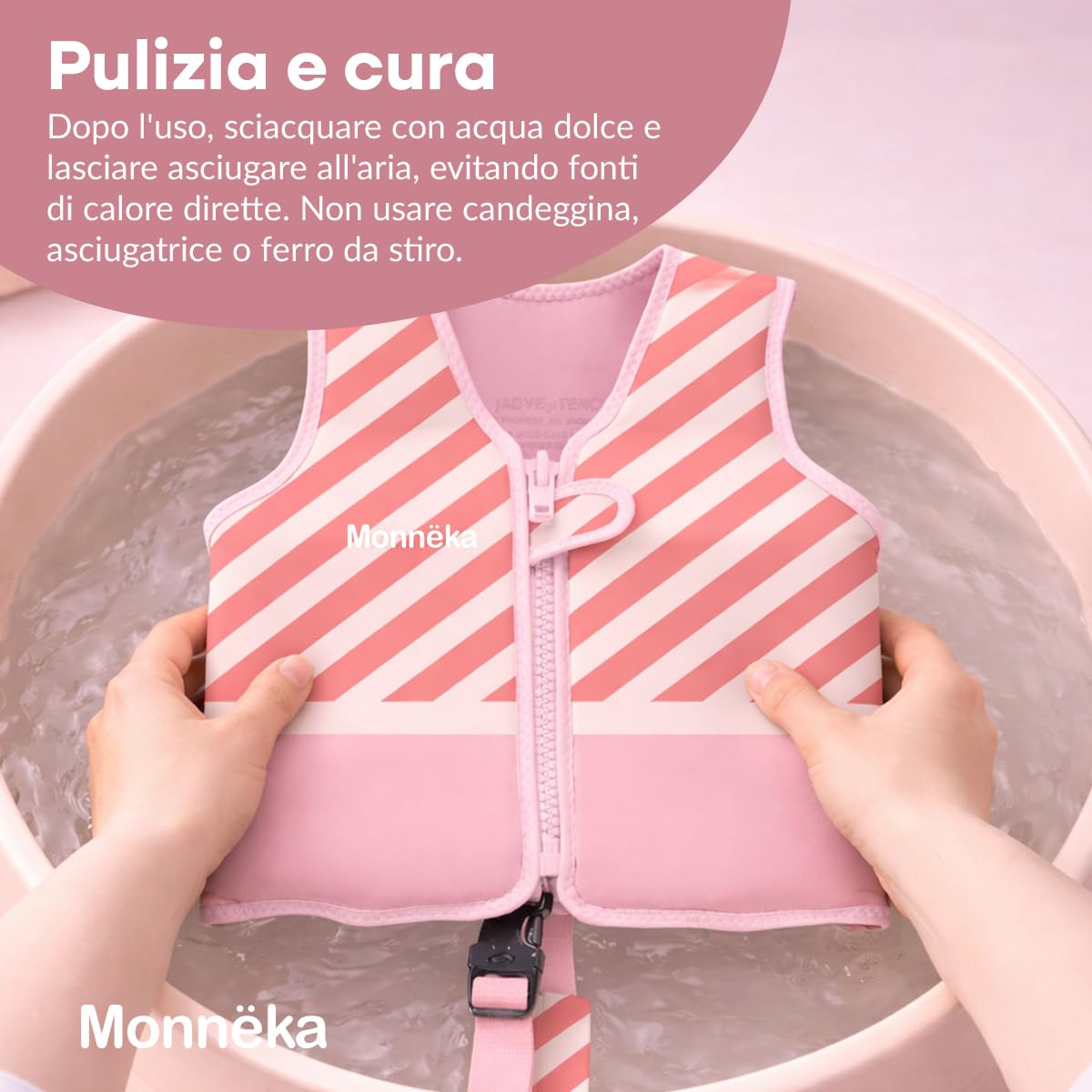 Giubbotto Salvagente Bambino in Neoprene | Gilet da Nuoto Galleggiante per Bambini | Cinghia di Sicurezza Brevettata | Galleggiabilità Regolabile 24 Elementi | 1 a 6 Anni