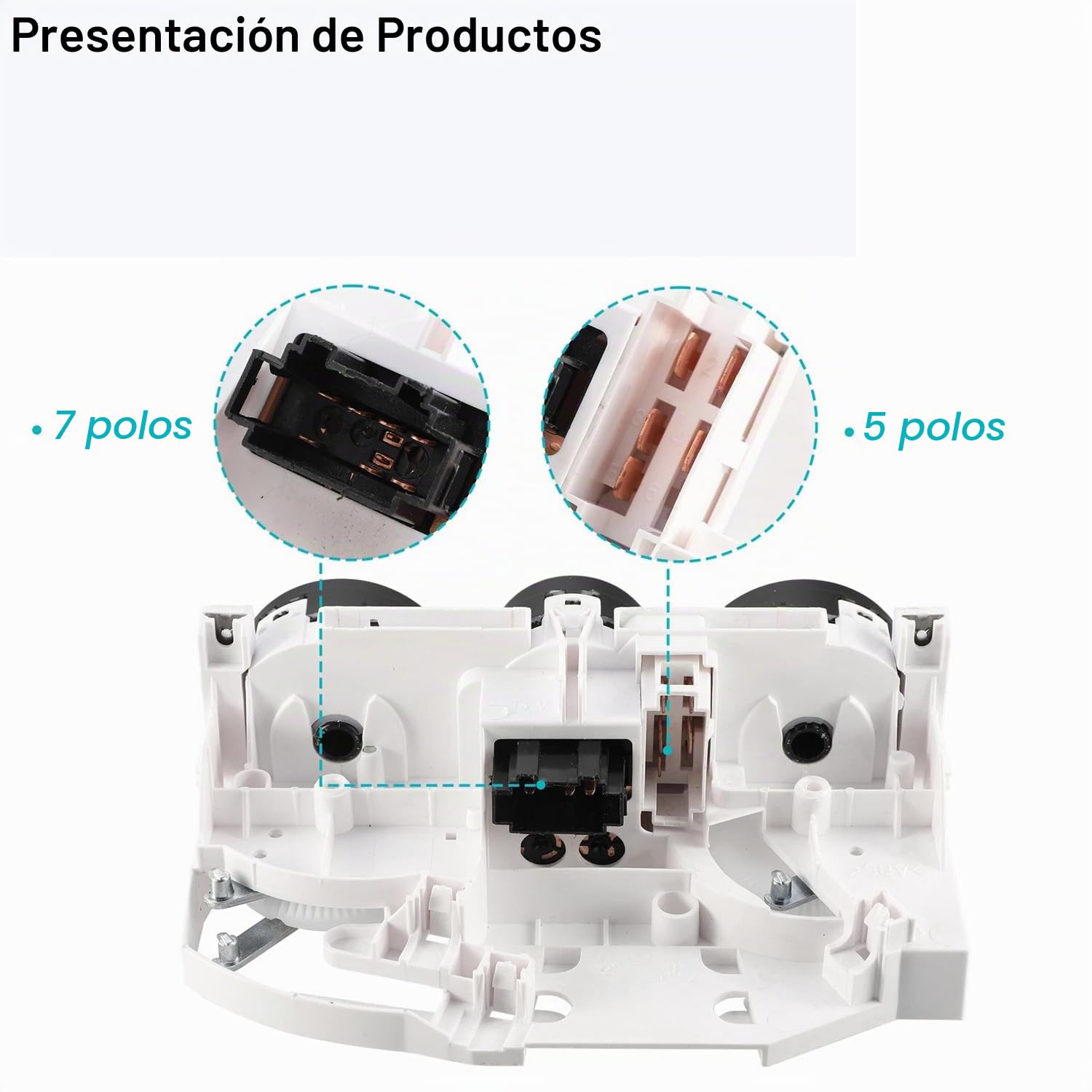 Interruptore del panel de control del aire acondicionado y la calefacción para VW Passat B5 Bora Golf mk4,1J0820045F 657837L11 1C0820045D