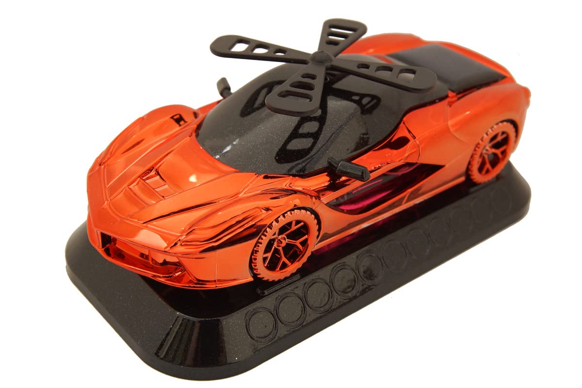 Semaphore Sports Car Solar Car Perfume Bar Intelligent Rotating Suspension Aromatherapy Car Fragrance(Red) Compatible With Mahindera Verito Vibe