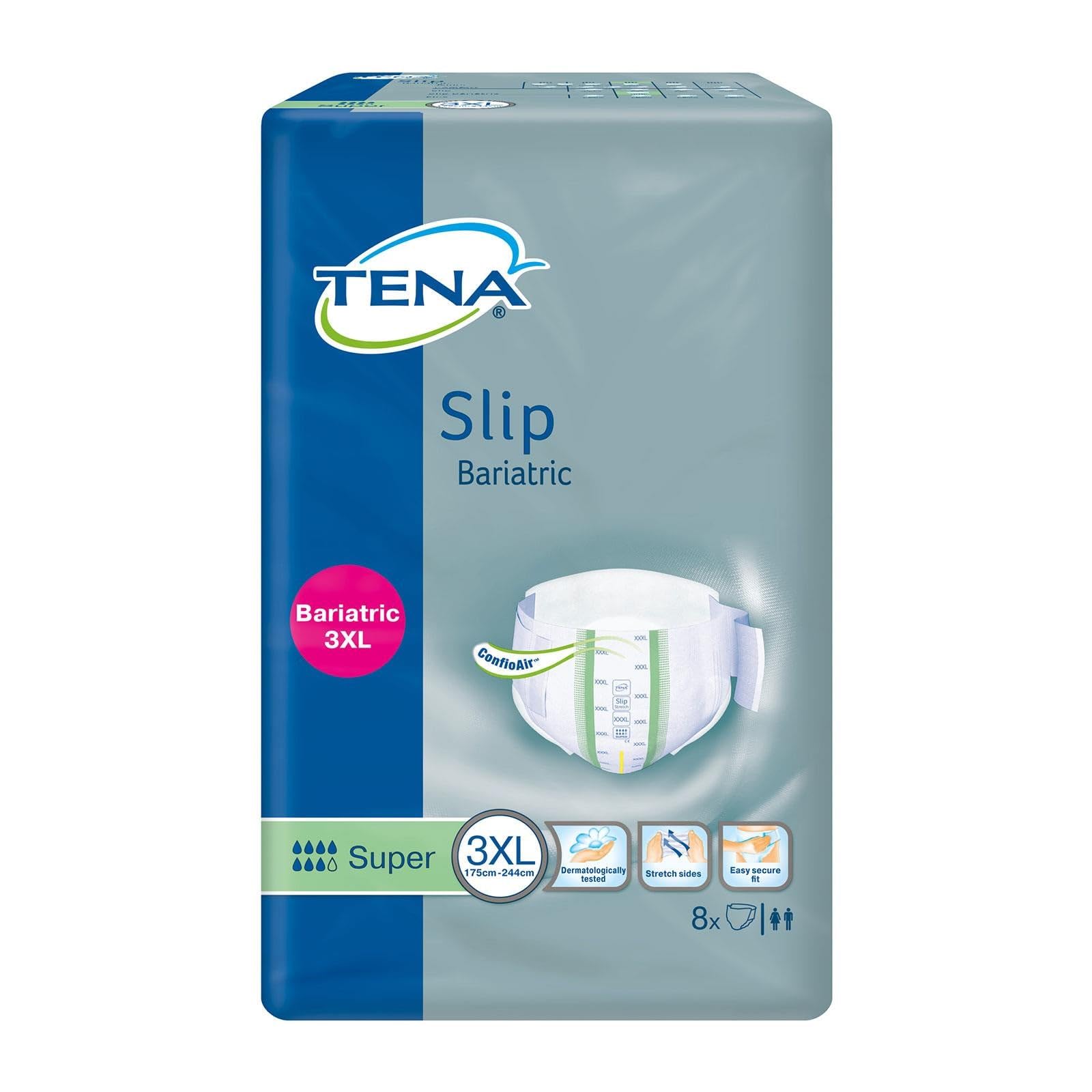 TENA Slip Bariatric Super XXXL (2900ml) 8 Pack Incontinence Protection