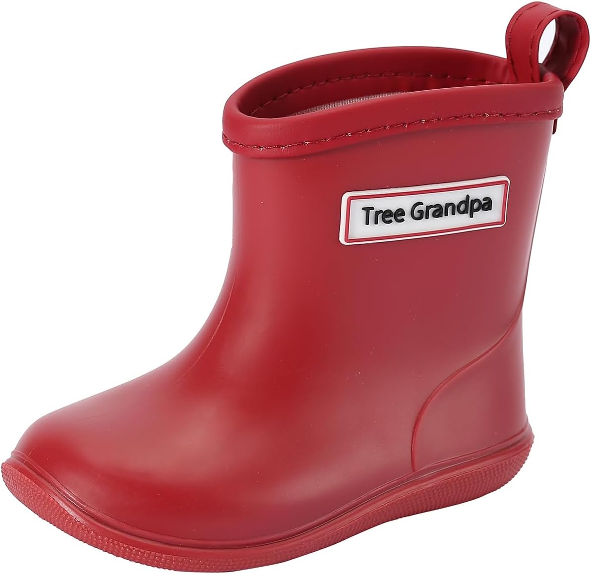 Tree Grandpa Toddler Rain Boots for Boys Girls Waterproof Baby Kids Rain Boots With Easy-on