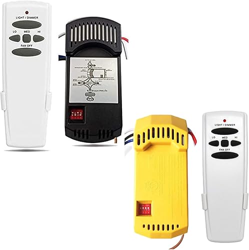 Kit universal de control remoto y receptor para ventilador de techo, repuesto para Hampton Bay, Hunter, Harbor Breeze, 3 velocidades, atenuador de