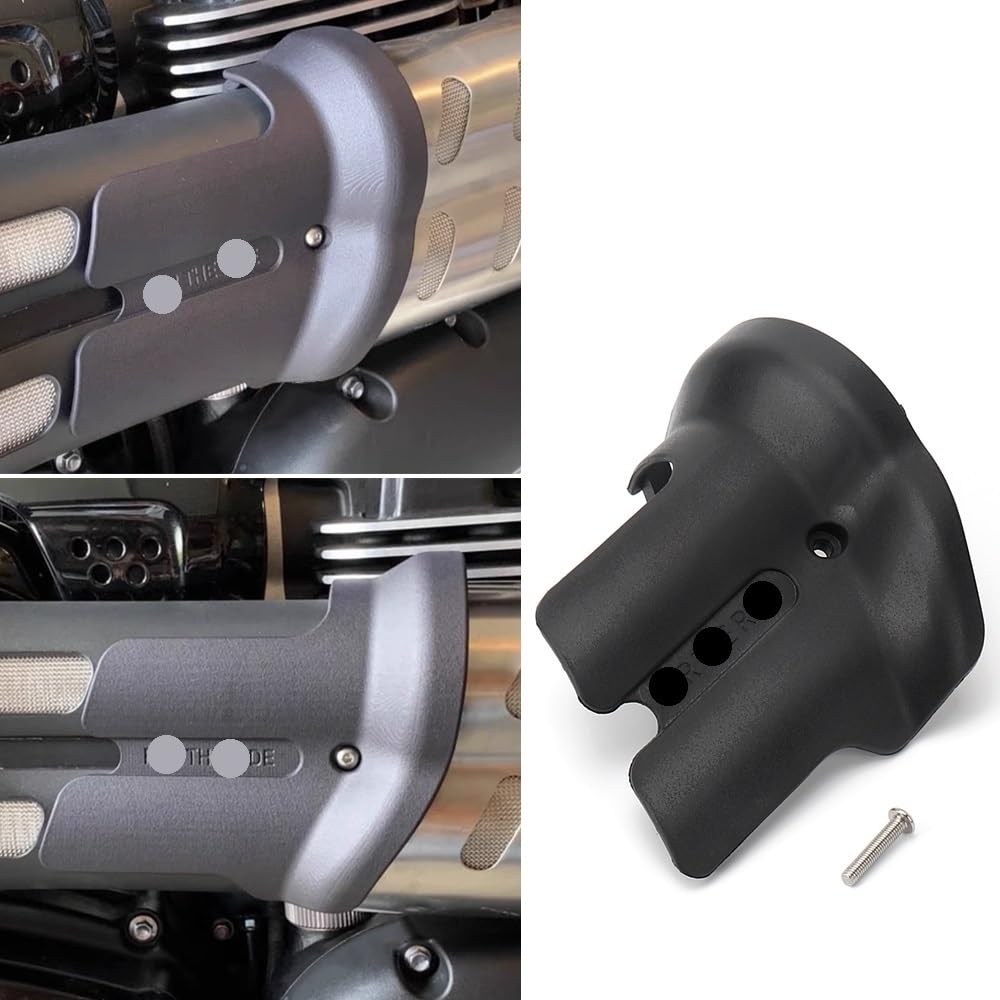 Scudo Termico Scarico Moto Accessori Moto Per SCRAMBLER Per Scrambler 1200 Scudo Termico Curva Copertura Tubo Marmitta Di Scarico Protezione Nera