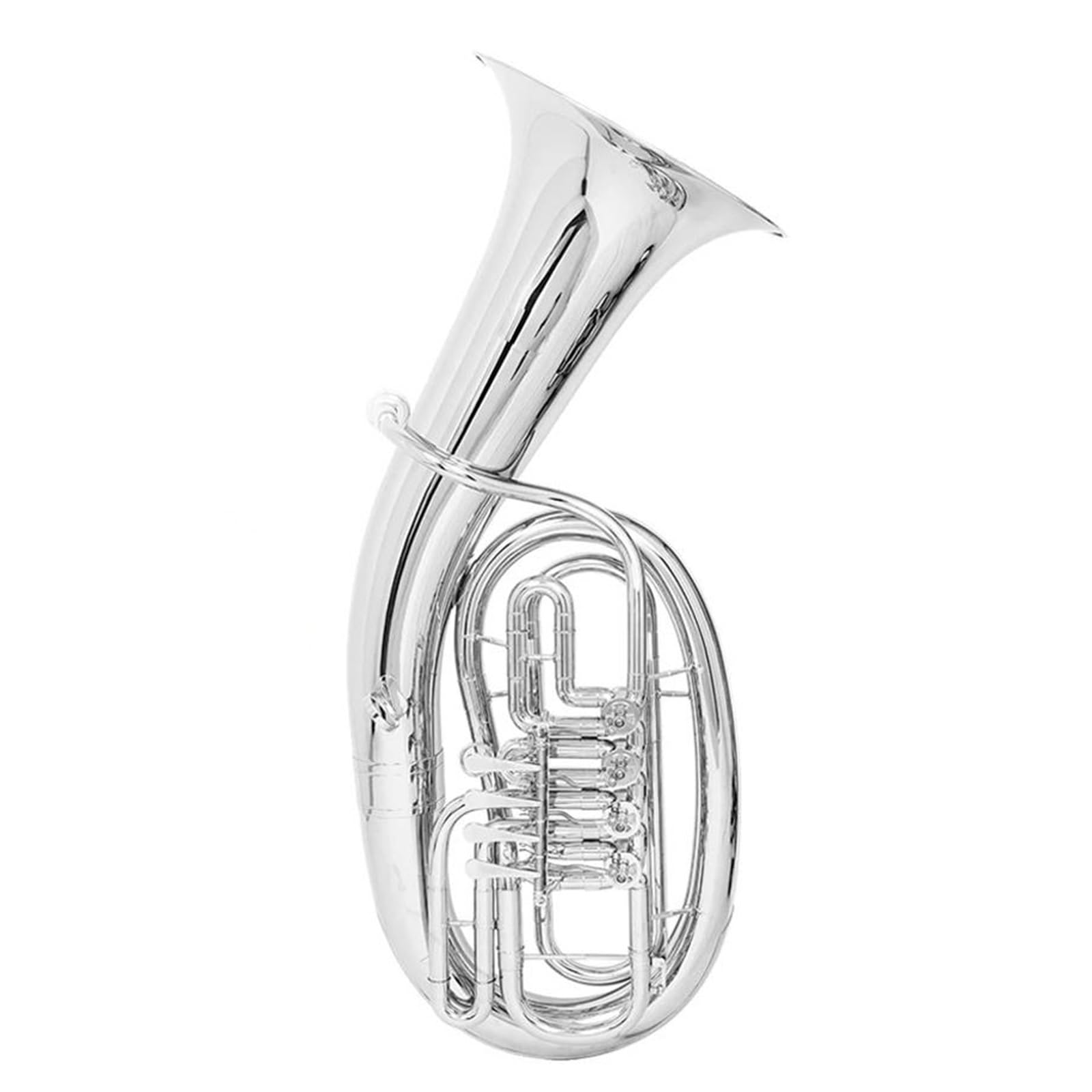 Bb Euphonium Anfänger Messing Körper Euphonium Vier Flache Tasten Beruf Musikinstrument Mit Zubehör(Type2 970)