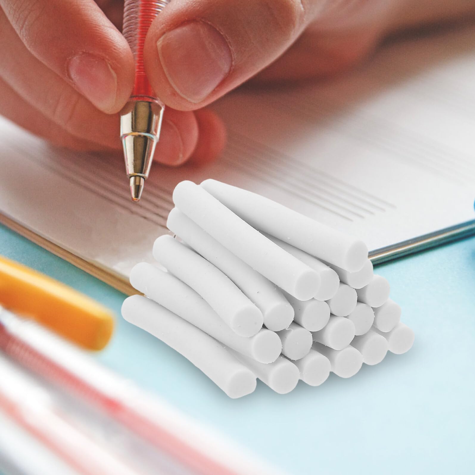 Gomme da Disegno in Gomma Bianca per Matite Meccaniche, 200 Pezzi, Cancellazione Precisa e Durevole per Artisti e Studenti