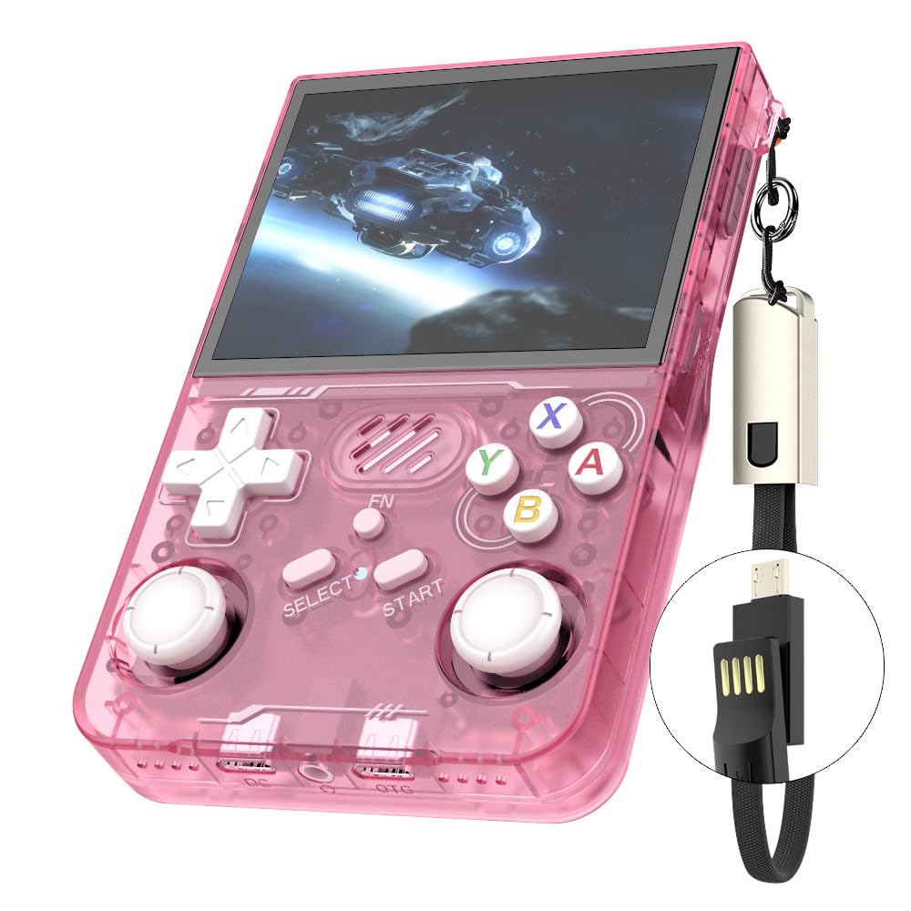 Console de jeu portable rétro R36S, écran IPS OCA HD MIPI de 3,5, système Open Source Linux et 3000 jeux, carte TF 64 Go intégrée, console de jeux vidéo portable Console de jeu portable rétro R36S, écran IPS OCA HD MIPI de 3,5, système Open Source Linux et 3000 jeux, carte TF 64 Go intégrée, console de jeux vidéo portable
