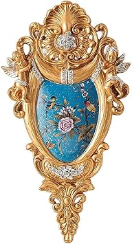 European-Style Retro Resin Wall Mount Decoration for Living Dining Room Bedroom Kitchen Office Hotel Wall Deco Home Ornament Decorative Hanging Planter Bauble Green 46 25cmD