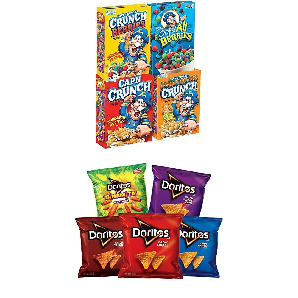 Buy Quaker Cap'n Crunch Breakfast Cereal (4 Pack) with Doritos Flavored