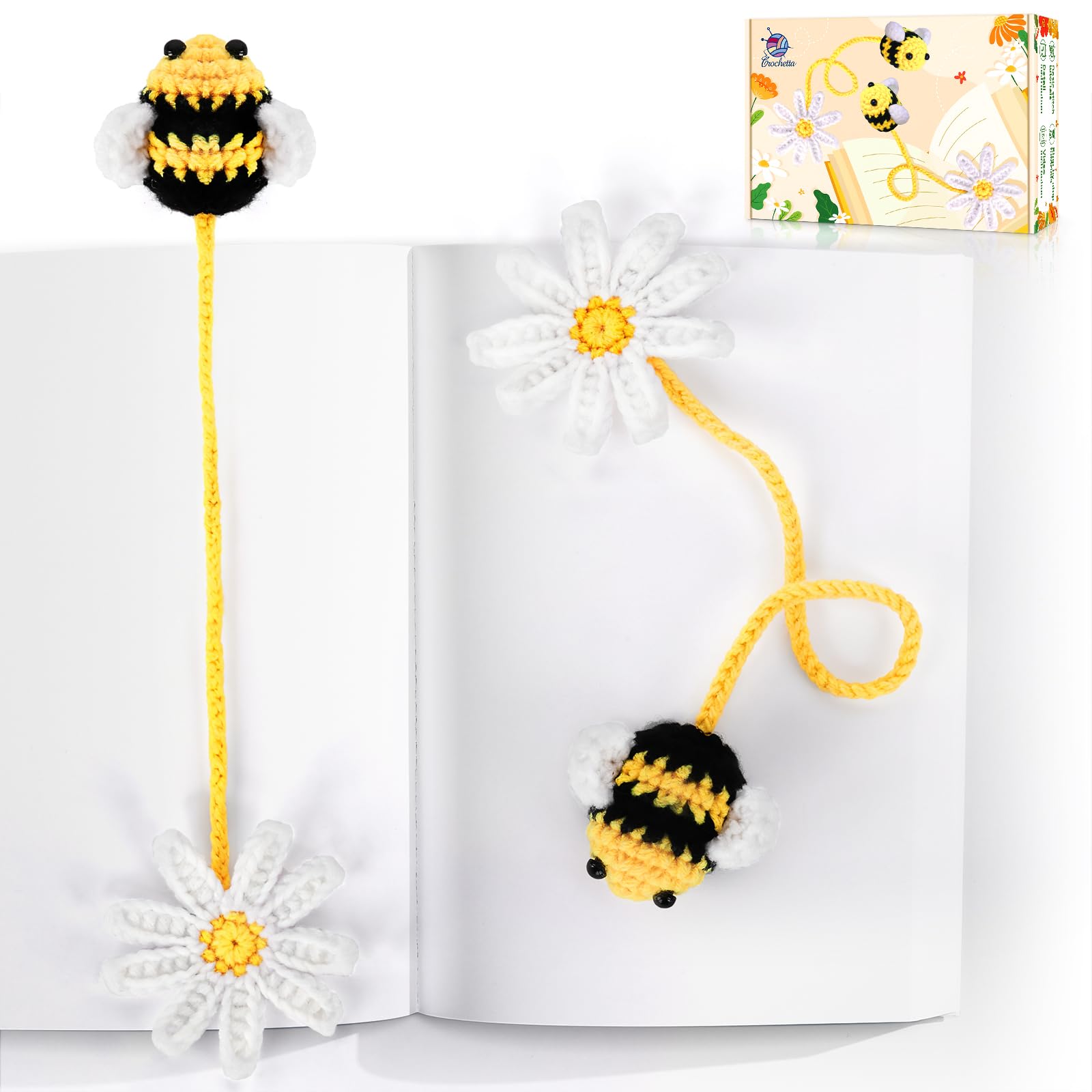 Crochetta Kit de ganchillo para principiantes, kit de inicio de ganchillo con tutoriales en video paso a paso, kit de ganchillo para principiantes para adultos, niños, mujeres y hombres, kit completo
