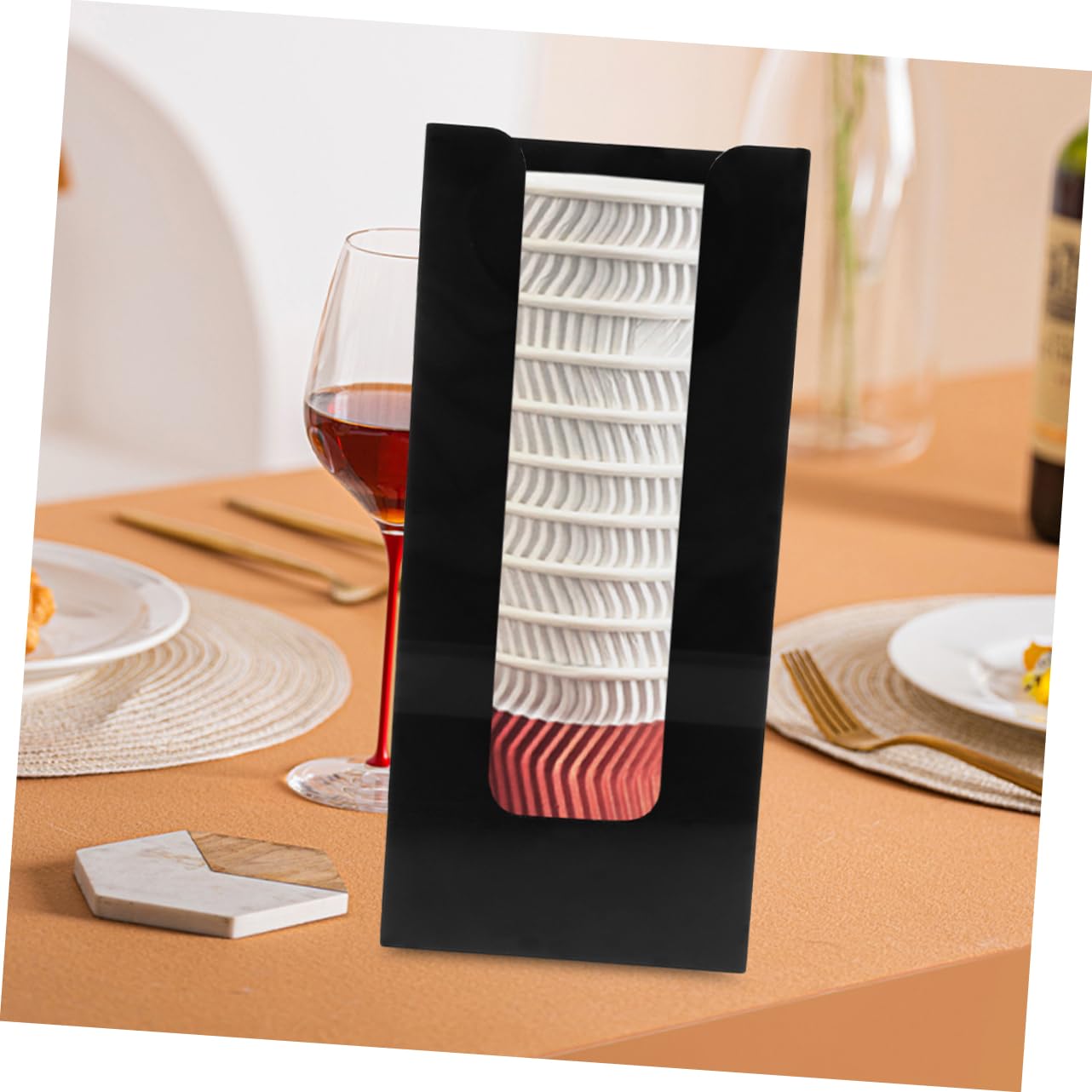 SHOWERORO Countertop Paper Cup Organizer Wear Resistant Dispenser for of Cups for Home Parties Cafes More Smooth Surface Design