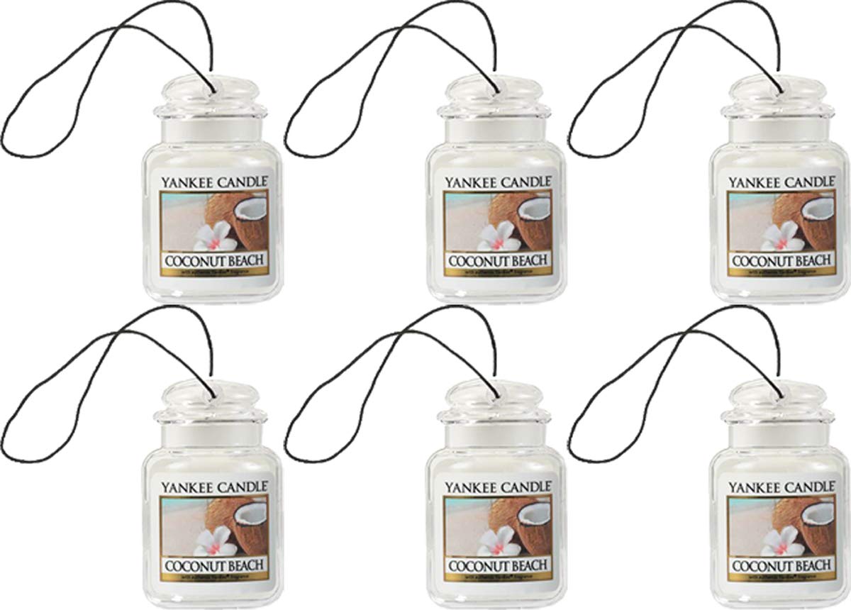 Yankee Candle Car Jar Ultimate Coconut Beach (6 Pack)