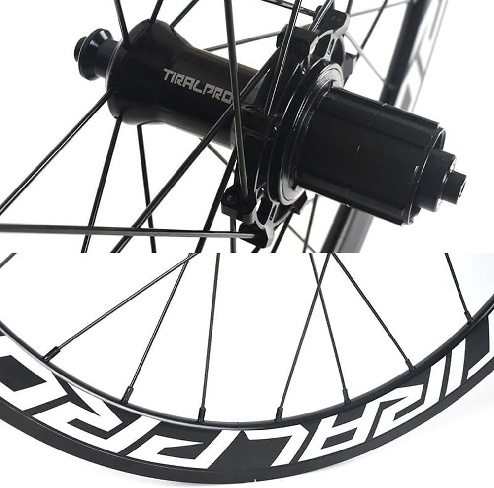 SDYAYFGE Fahrrad-Laufradsatz Schnellspanner-Felgenbremse 700C Rennrad-Raddichtungslager 20/24H Alu-Alu-Felgenunterstützung 7/8/9/10/11-Fach Kassette,Black. Sport & Freizeit