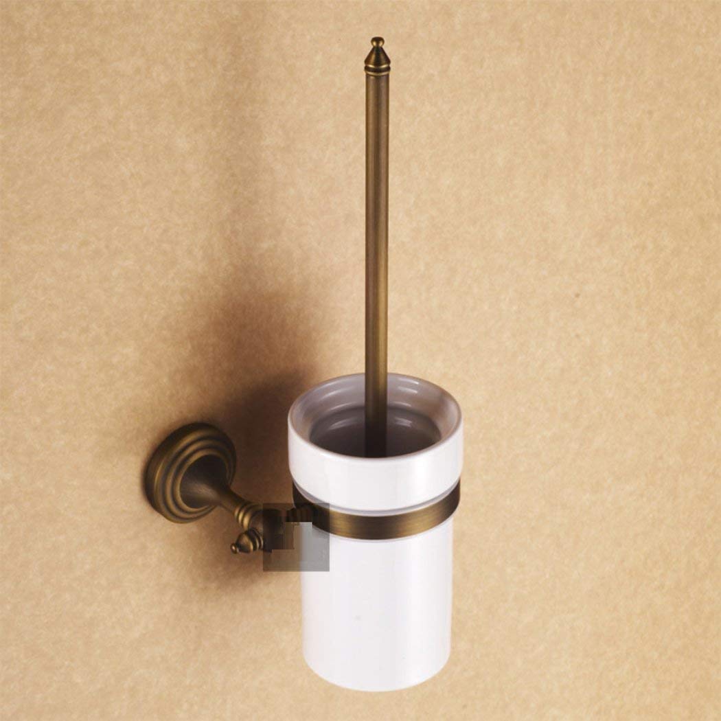Brosse de toilette en cuivre à fixation murale pour un entretien facile