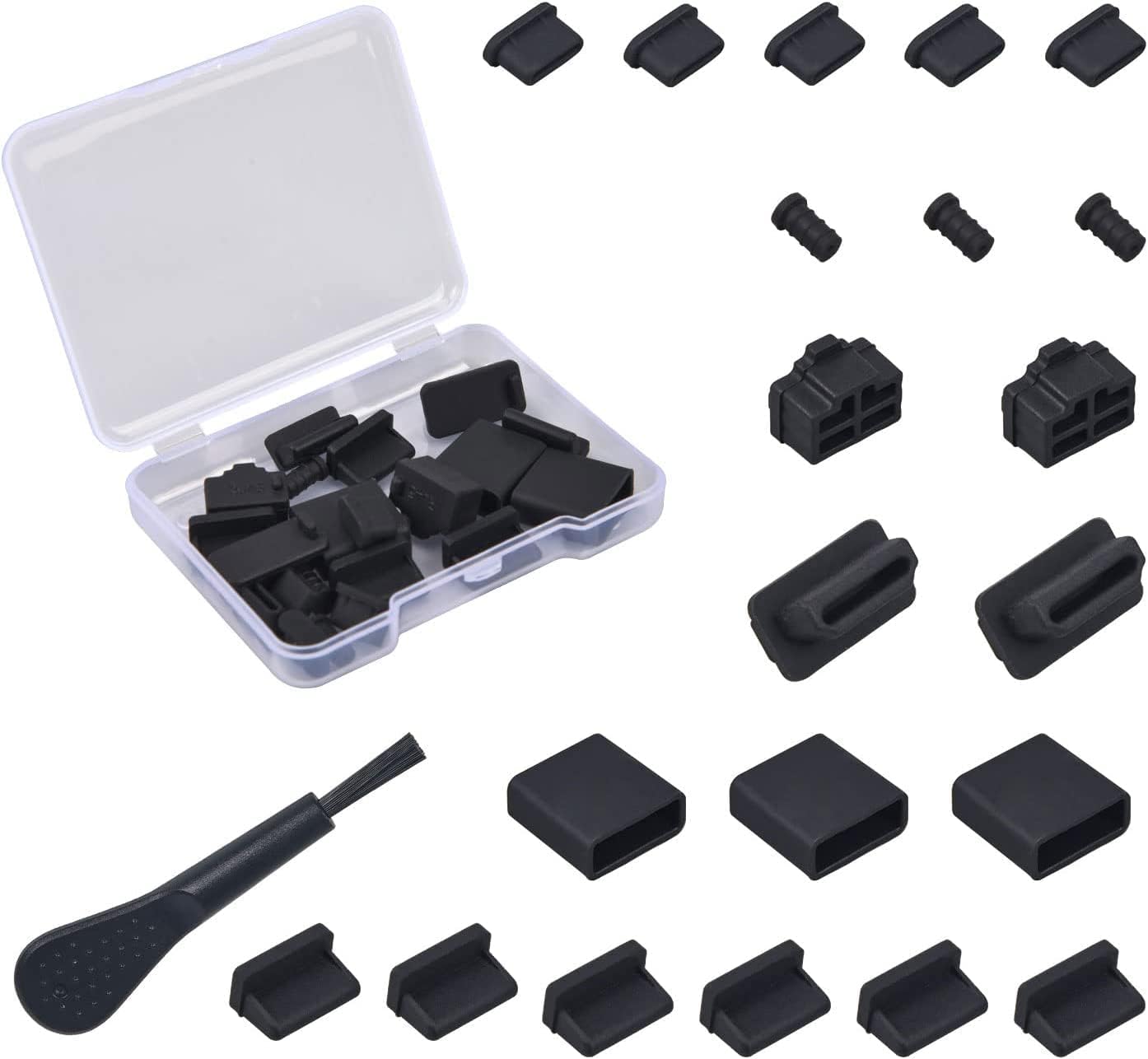 CaseBuy 22x USB Port Plug Caps, Universal Anti Dust USB Cover Laptop