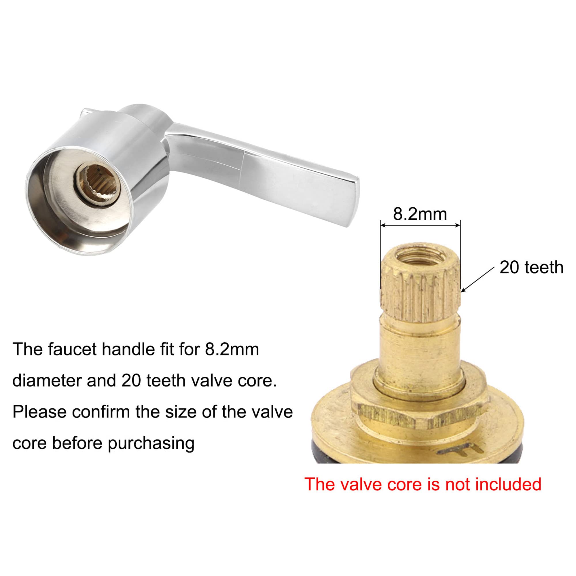 Amazon | uxcell 蛇口レバーハンドル シングルレバーハンドル