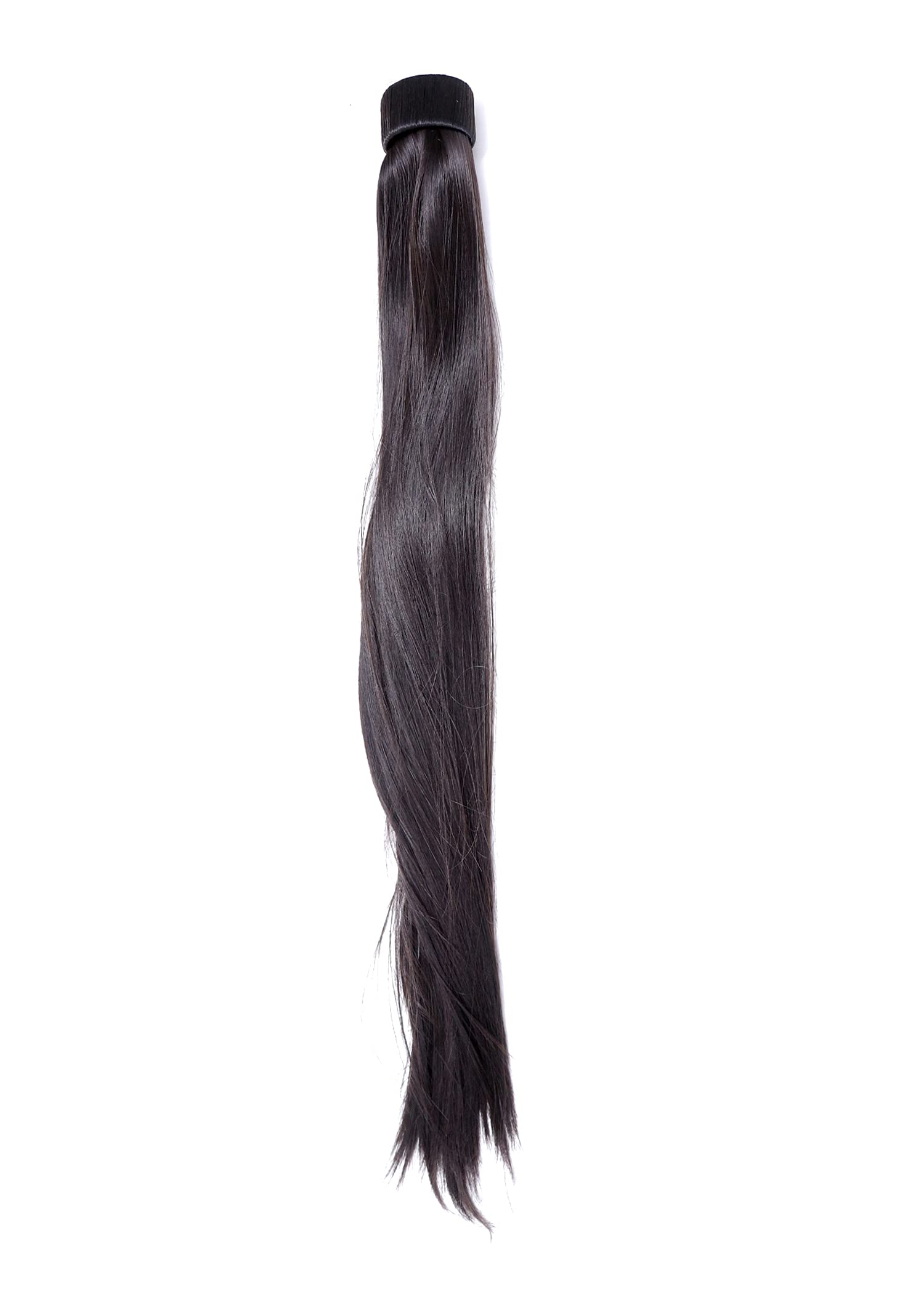 NAVMAV Wrap Around Ponytail Synthetic Hair Extension Curly Wavy Straight Wig Braid Extension Hairpiece For Girls And Women (Black Hair Extension 17Inch) 1