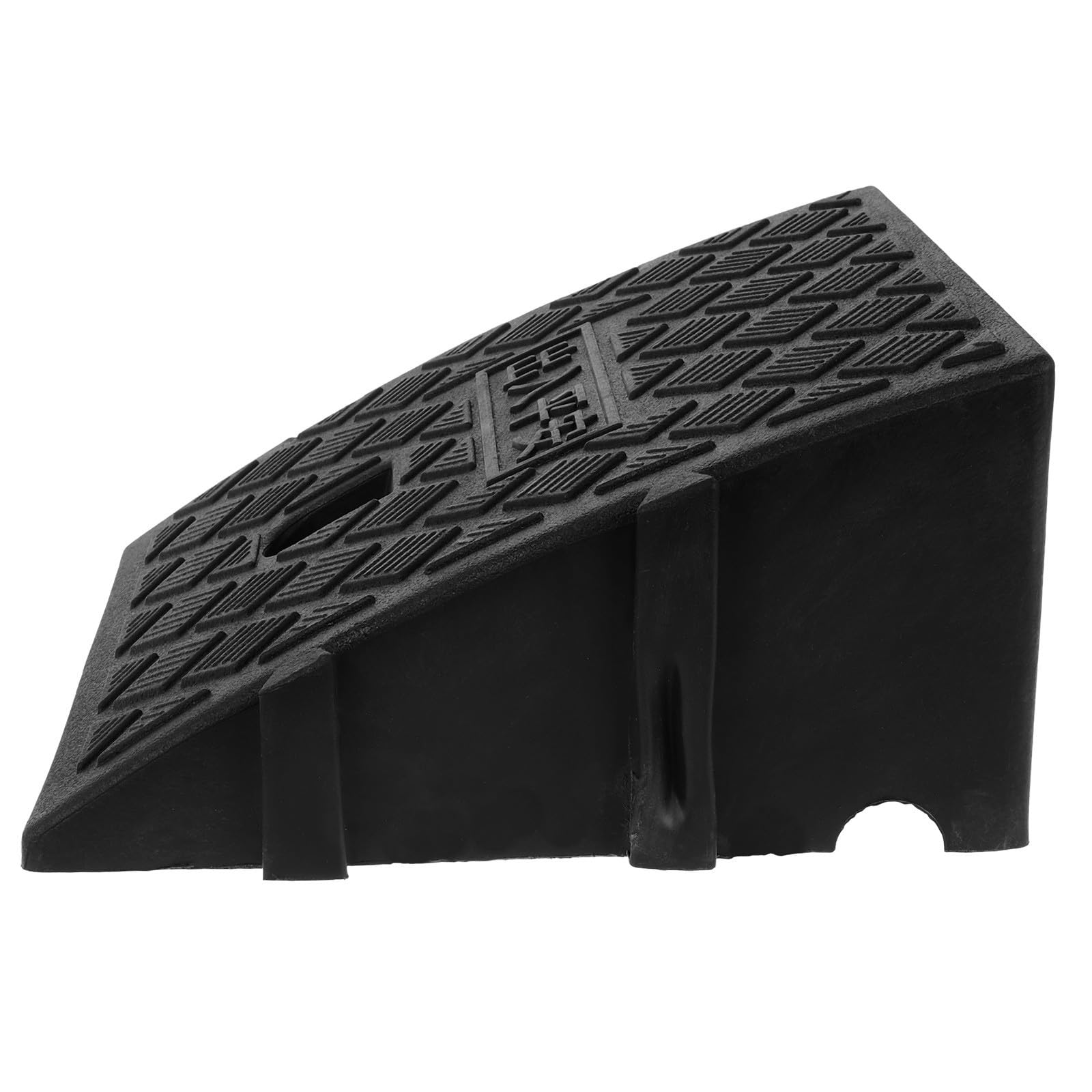 Rampa de Umbral de Plástico Negra Portátil para Coches y Bicicletas