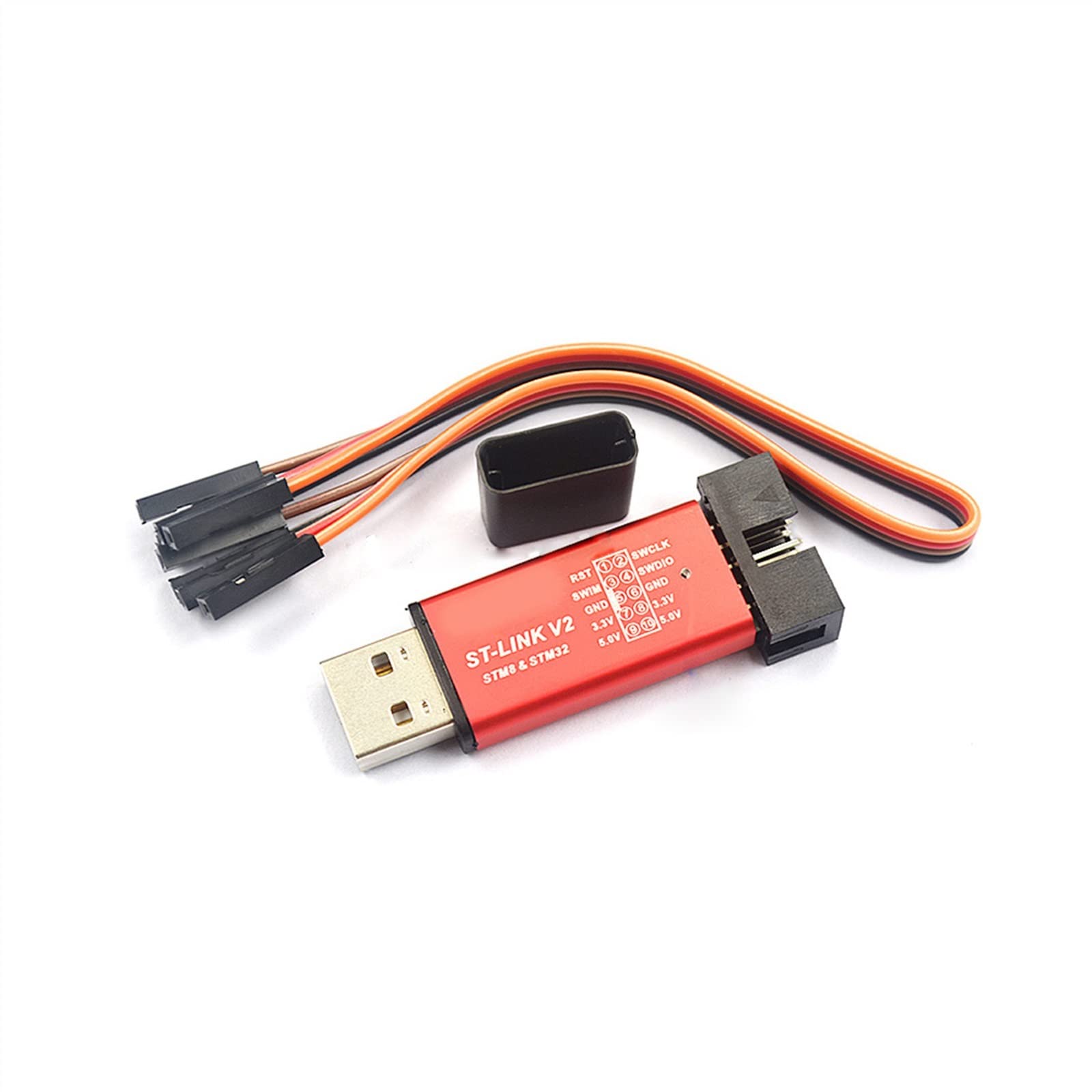 Programador V2 Mini de simulador STM8 STM32 para depuración de firmware con cable