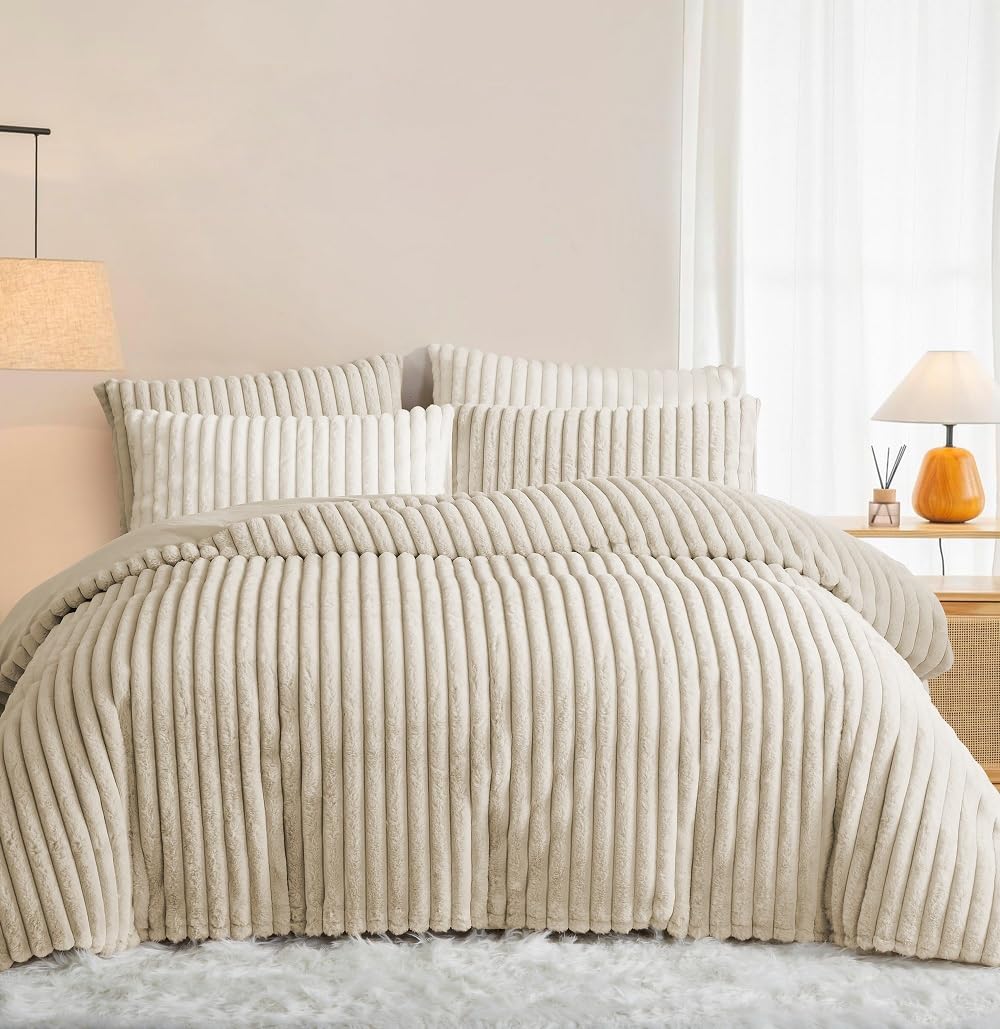 Lanqinglv Kussensloop 40x80cm 2 Delige Set Pluche Biber Flanel Pluizig Sierkussensloop Kussenhoes Dubbelpak Wit Winter Hoofdkussensloop 3350595087