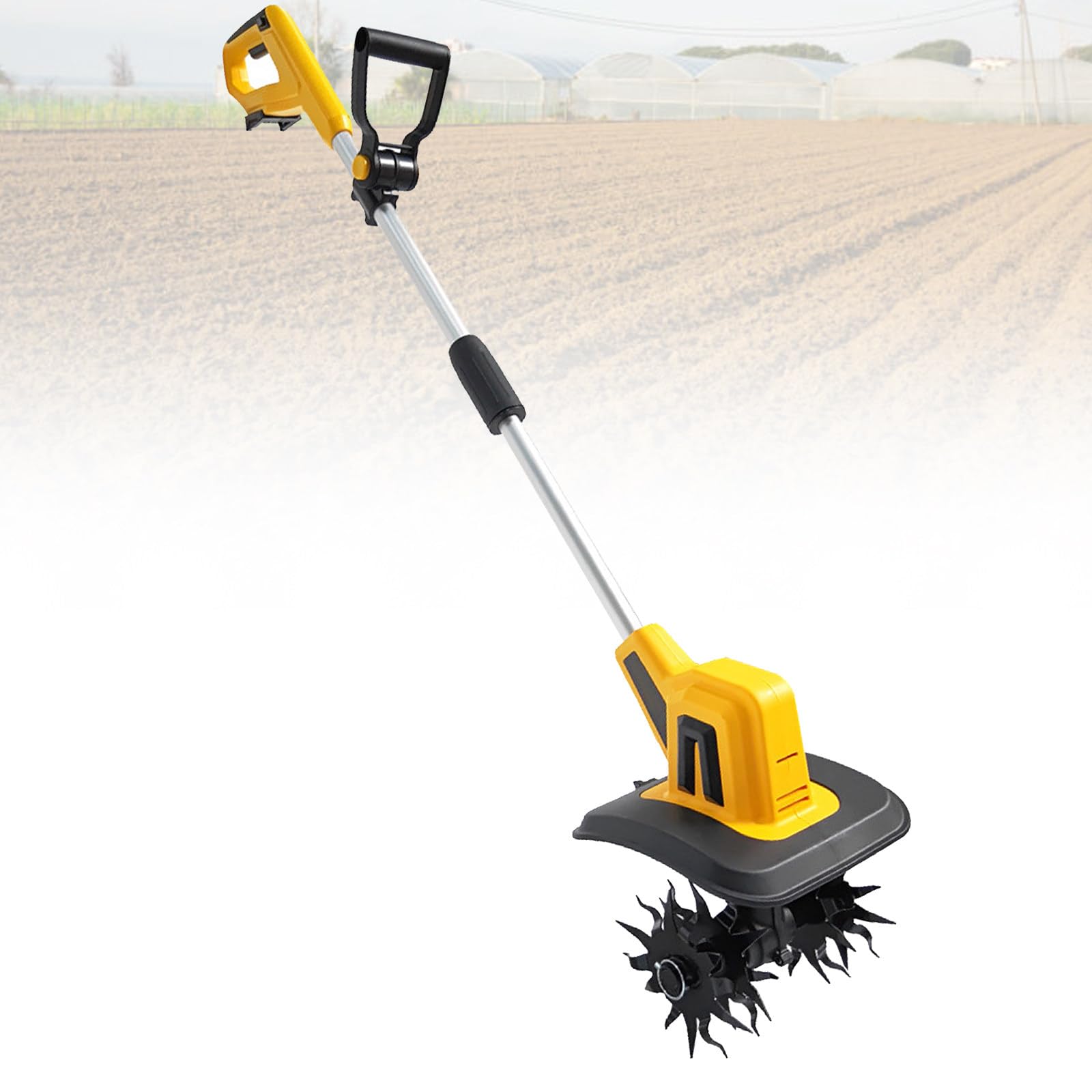 Zappatrice da Giardino A Batteria per Uso Domestico, Motocoltivatore Elettrico, Larghezza di Lavoro 22 Cm, profondità 16 Cm