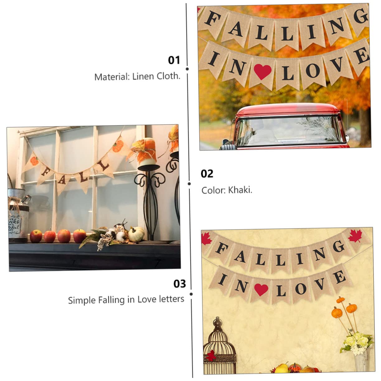MAGICLULU 3 Pezzi Di Striscioni Per Feste Di Matrimonio Decorazioni Per Matrimonio Ghirlande Da Appendere Accessori Per Foto Di Fidanzamento