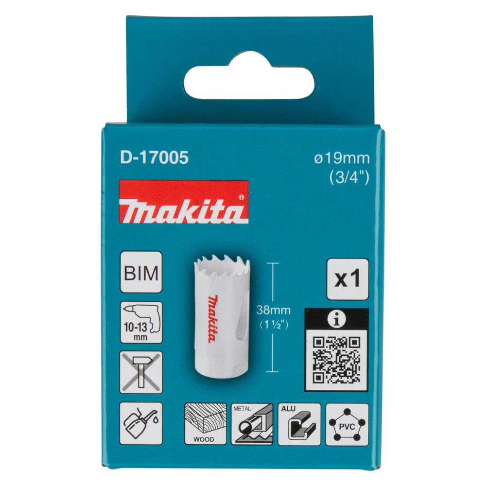 MAKITA D-17005 - Corona bimetalica de 19 mm para acero, metal, madera o plasticos