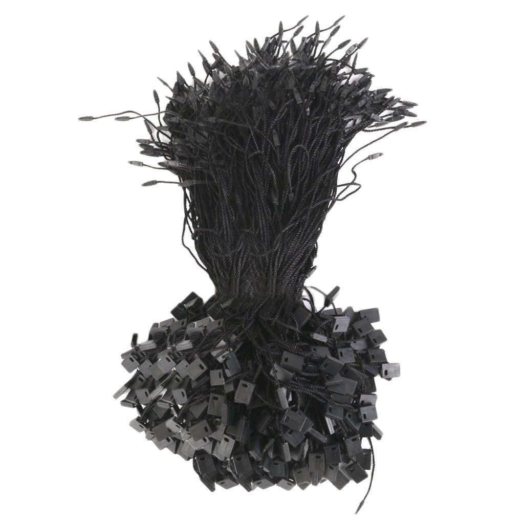 GT Gloptook Bauzooka 5" White Plastic Loop Lock Pins Tag Fastener Hook Ties -1000 Pieces